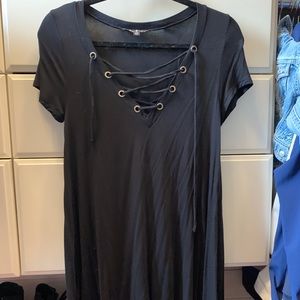 Lulus Tie up Tshirt Dress